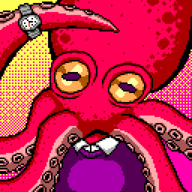 portrait of sam the octopus